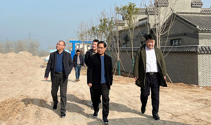 鄧紹宏、王輝、郭淮成一行蒞臨項目基地參觀考察